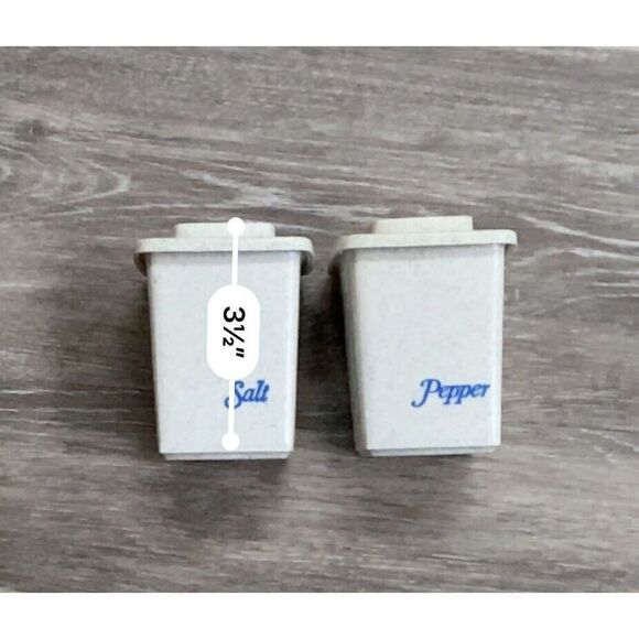 Vintage Counter Size Salt & Pepper Shaker Set Light Blue by Tucker Housewares - Picture 8 of 8